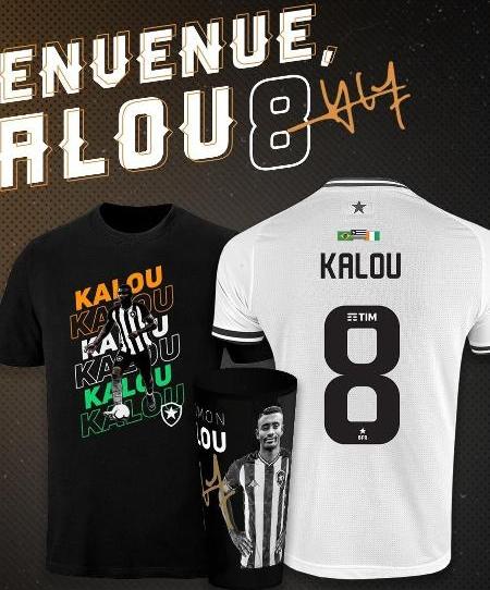 Botafogo já tenta faturar com Kalou e lança produtos do novo reforço