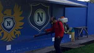 Clube da Série D do Brasileirão realiza desinfecção do CT
