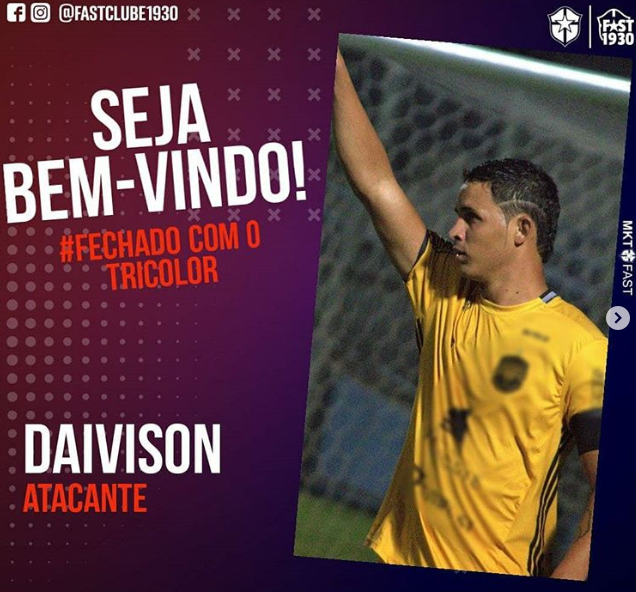 De olho na Série D, Fast oficializa chegada de artilheiro do Amazonense