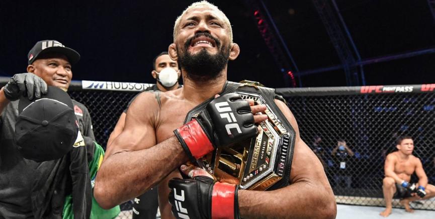 Deivison Figueiredo se emociona com o cinturão