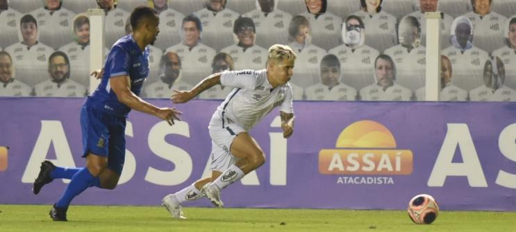 Soteldo foi o melhor entre os santistas. Foto: Santos FC