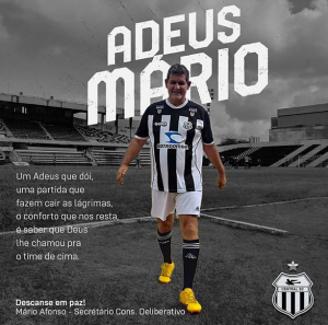 Luto! Diretor de time da Série D morre em decorrência da covid-19