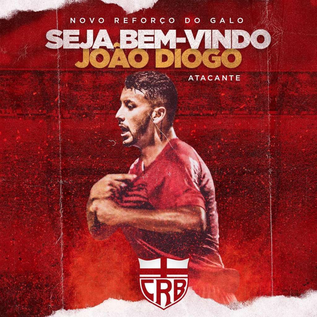 Na noite desta terça-feira (29), o CRB confirmou a contratação de João Diogo