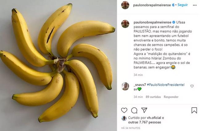 Ex-presidente do Palmeiras cutuca São Paulo: “Engole o sol de bananas, sem engasgar”