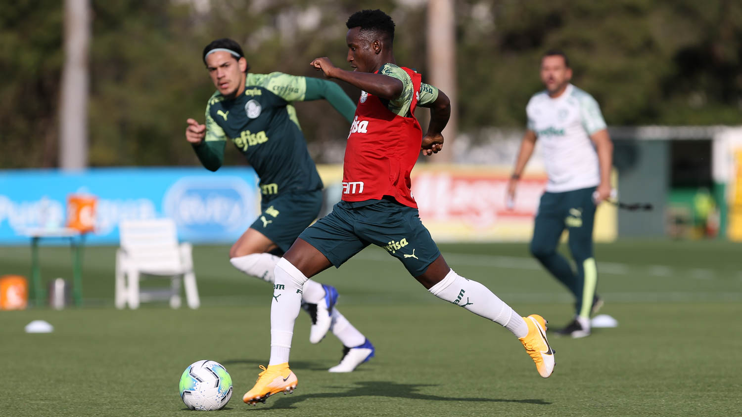De olho no Goiás, Palmeiras treina em gramado sintético e tem volta de titulares