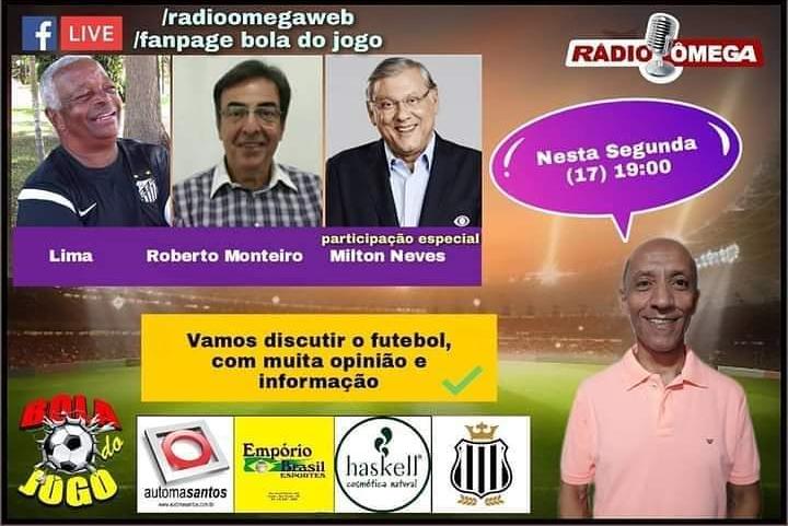 Eterno coringa do Santos e nomes da crônica esportiva são atrações na Rádio Omega Web