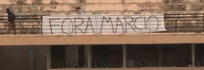 Torcida do São Bento protesta - Foto: Reprodução / FPF TV