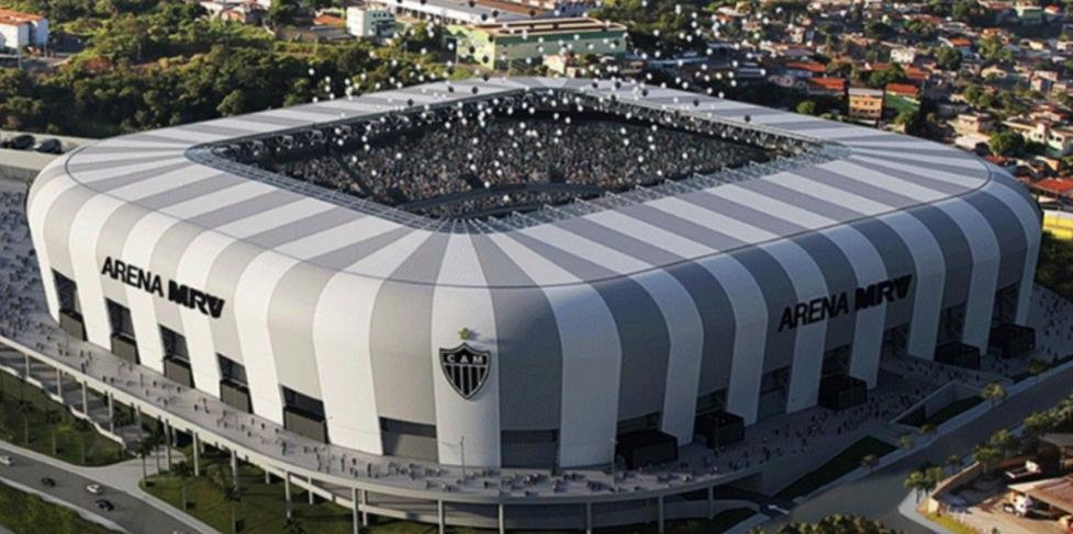 Com obras em andamento, Atlético-MG mantém previsão de concluir estádio em 2022