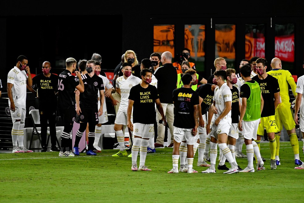 Em protesto racial, MLS só tem um jogo disputado na noite de quarta nos EUA