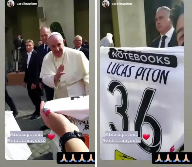 Papa Francisco abençoa camisa de jogador do Corinthians. VÍDEO AQUI!