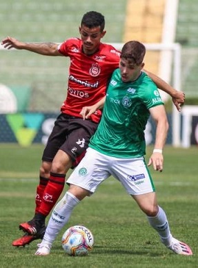 Chances desperdiçadas tiram dois pontos do Guarani contra o Brasil de Pelotas