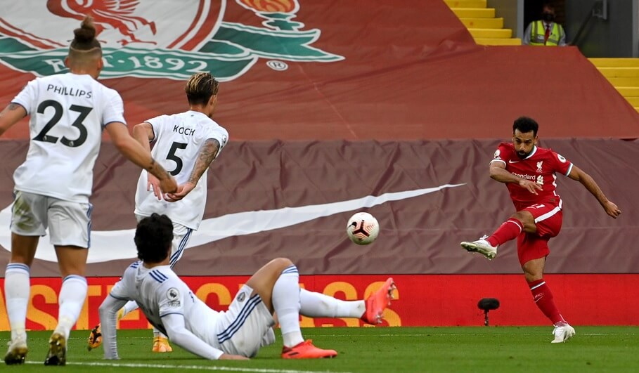 INGLÊS: Com hat-trick de Salah, Liverpool vence Leeds em estreia de sete gols