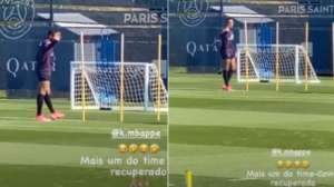 Neymar divulga fotos da retomada de Mbappé aos treinos. VEJA AQUI!