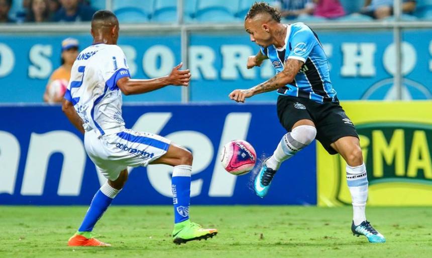 Cebolinha em Portugal. (Foto: Lucas Uebel / Grêmio)