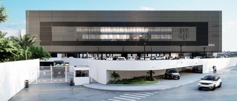 Estacionamento amplo para quase dois mil carros