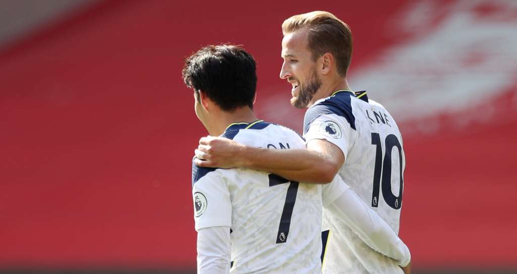 INGLÊS: Son faz 4 gols, Kane brilha com assistências e Tottenham vence a 1ª