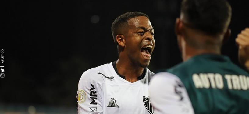 Três vezes Keno em Goiânia. (Foto: Pedro Souza / Atlético-MG)