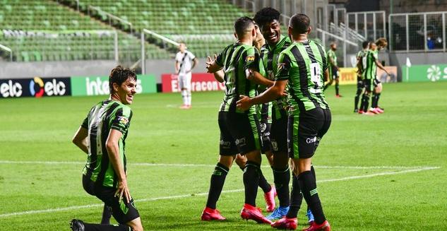 América garantiu a vitória com tranquilidade (Foto: Mourão Panda/América-MG)