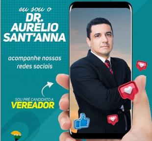 Propaganda que comprova a candidatura de Aurélio à vereador em Jacareí/SP - Blog do Marçal