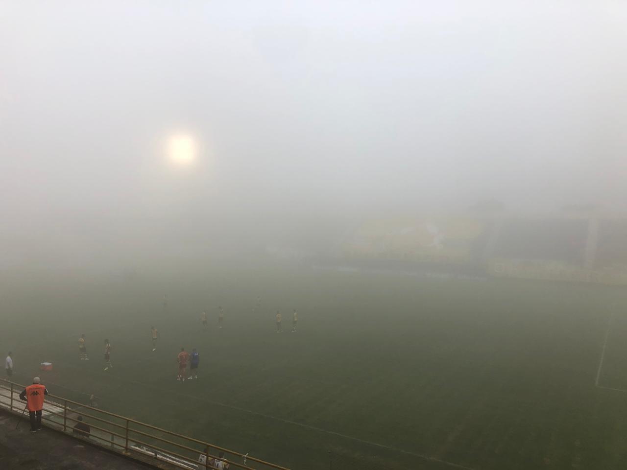 Por causa de neblina, São Bernardo x São Bento é interrompido e só termina na quarta