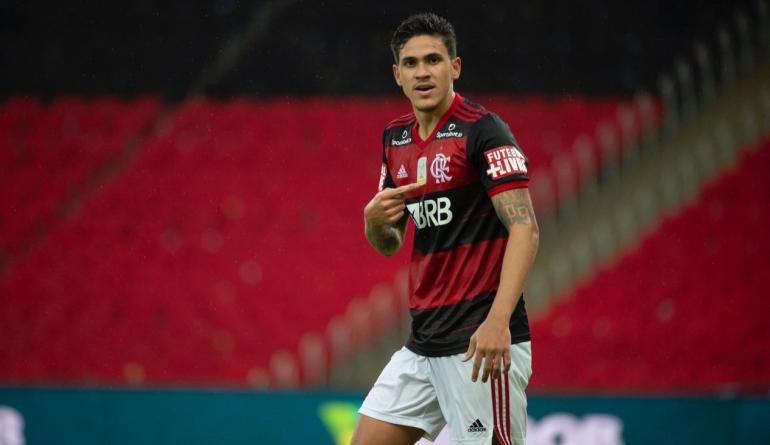 Hoje tem gol de Pedro. (Foto: Alexandre Vidal / Flamengo)