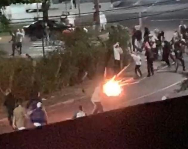 Briga entre torcedores de Guarani e Ponte