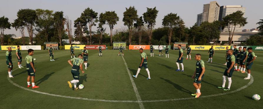 Palmeiras treinou na Academia. Foto: Cesar Greco - SEP