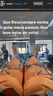 Após trombose, Raniel inicia fisioterapia no CT do Santos