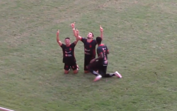 Bragantino-PA venceu o Galvez-AC por 3 a 0 fora de casa (Foto: Reprodução)
