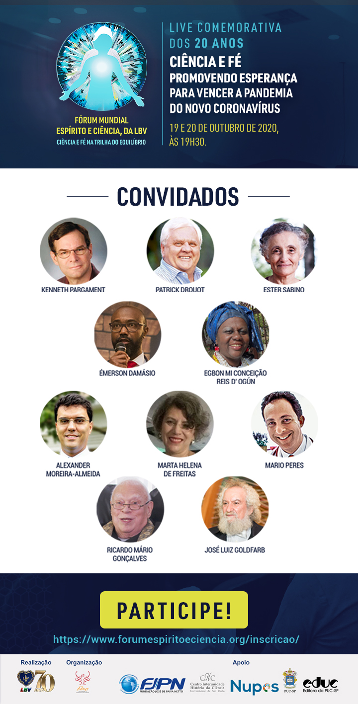 Live dos 20 anos do Fórum Mundial Espírito e Ciência, da LBV