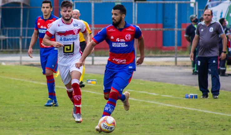 Marcílio Dias-SC e São Luiz-RS ficaram no empate em 1 a 1 pela Série D (Foto: Bruno Golembiewski/CNMD)