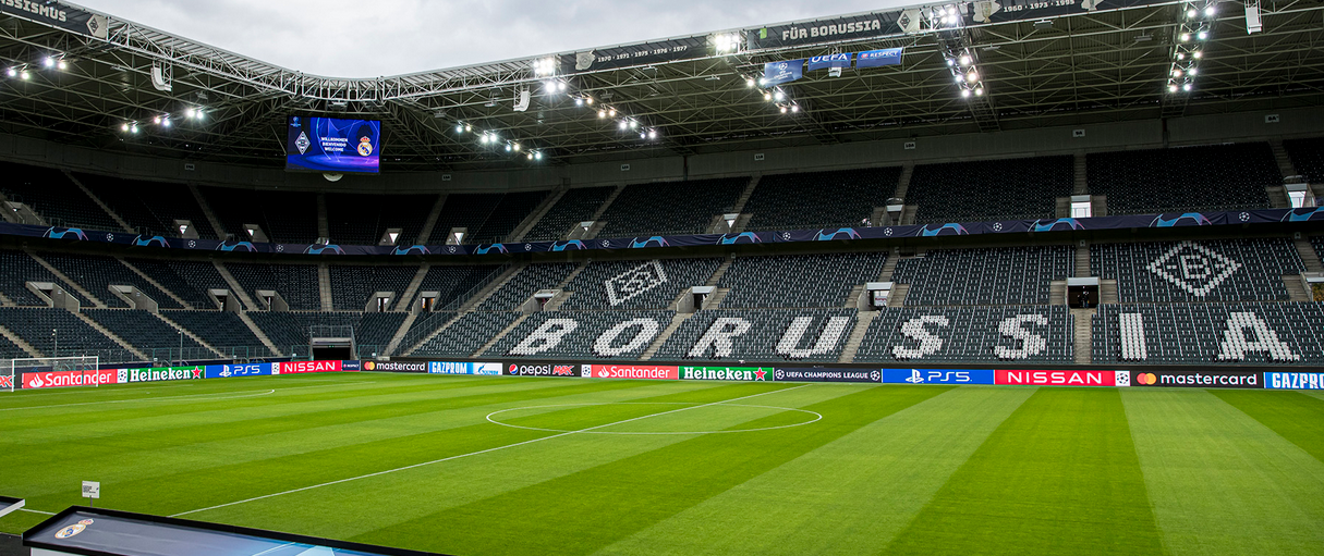 Aumento de contágios da covid faz Borussia Mönchengladbach x Real não ter público