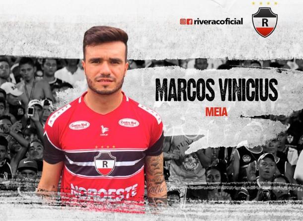 River-PI anunciou o retorno do meia Marcos Vinícius (Foto: Divulgação)