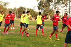 Depois de folgar na segunda-feira, os treinos foram intensos nesta terça