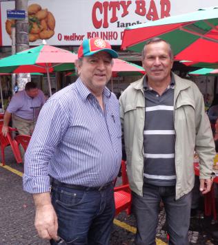 Jota Santos e Aílton Lira ex-craque do Santos no City Bar