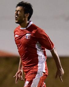 Camacho marcou dois gols pelo Guaratinguetá