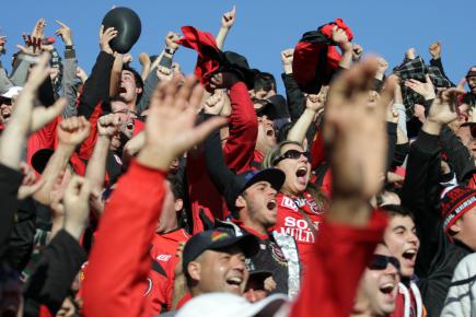 Torcida comemora mais um ano de fundação do Xavante - Foto: Carlos Insaurriaga/GEB