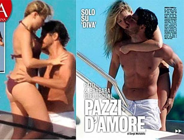 Pato namorou Bárbara Berlusconi, filha do presidente do Milan Sílvio Berlusconi