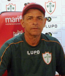 José Augusto falando em coletiva após o treinamento da Lusa no Canindé - Divulgação