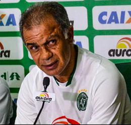 Jorginho em entrevista coletiva após um jogo da Chapecoense - Divulgação