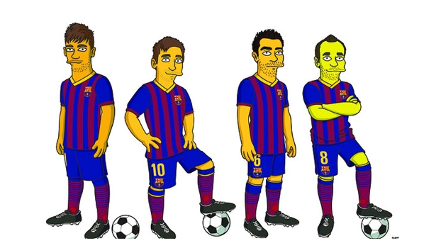 Barcelona é outro clube parceiro do desenho animado