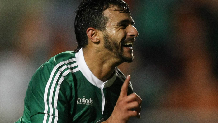 Henrique marcou três dos quatro gols do Palmeiras diante da Chapecoense