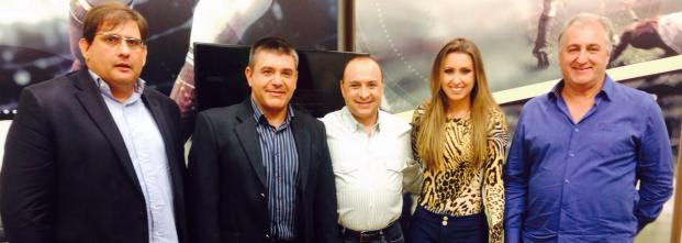 Guto Ferreira, Guina Paiva, Artur Eugênio, Ana Cecília e Rinaldo Martorelli