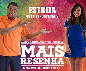 Vampeta, ex-Corinthians, e Juliana Franceschini, ex-SBT e RedeTV!, estreiam programa na TV Esporte Mais. Confira!