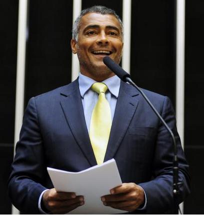 Romário: compromisso com os deficientes e com a seriedade no futebol da CBF