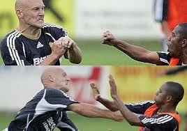 Gravesen e Robinho trocam socos em treino do Real Madrid