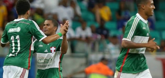 Mazinho marcou o único gol da vitória do Palmeiras contra o Bahia