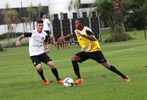 Robinho e Thiago Ribeiro treinam e reforçarão o Santos