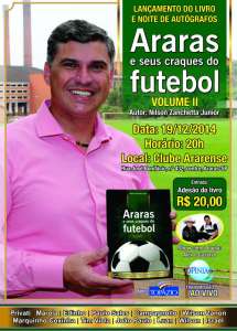 Jornalista lança volume II do livro Araras e seus craques do futebol em dezembro