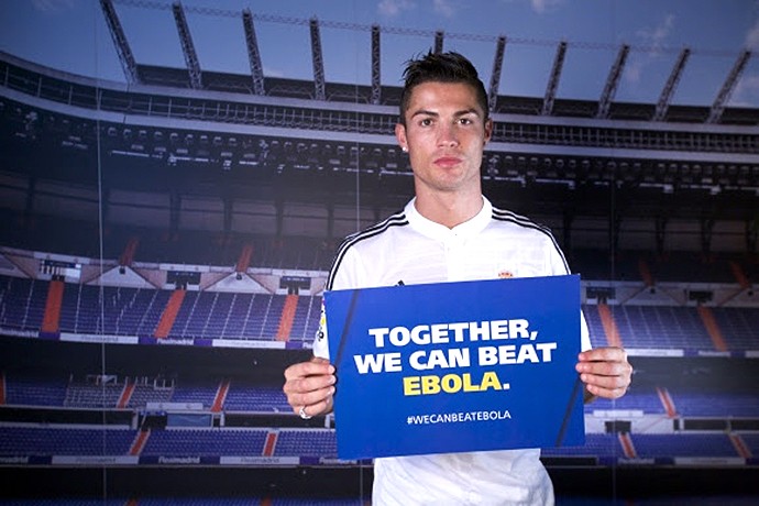 Cristiano Ronaldo também foi convocado para a Seleção da FIFA contra Ebola